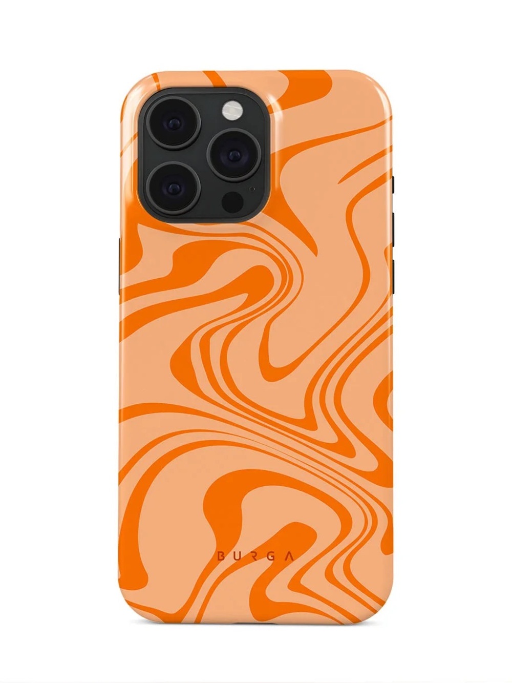 Burga Orange Swirl iPhone 15 Pro Case